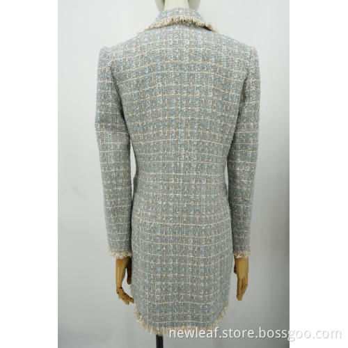 ladies turn down collar dress